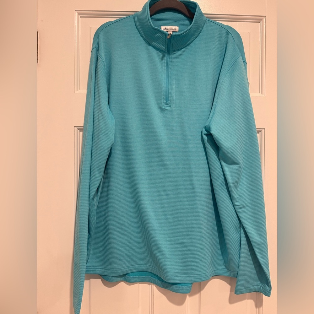 Peter Millar Quarter 1/4 Zip, Light Blue